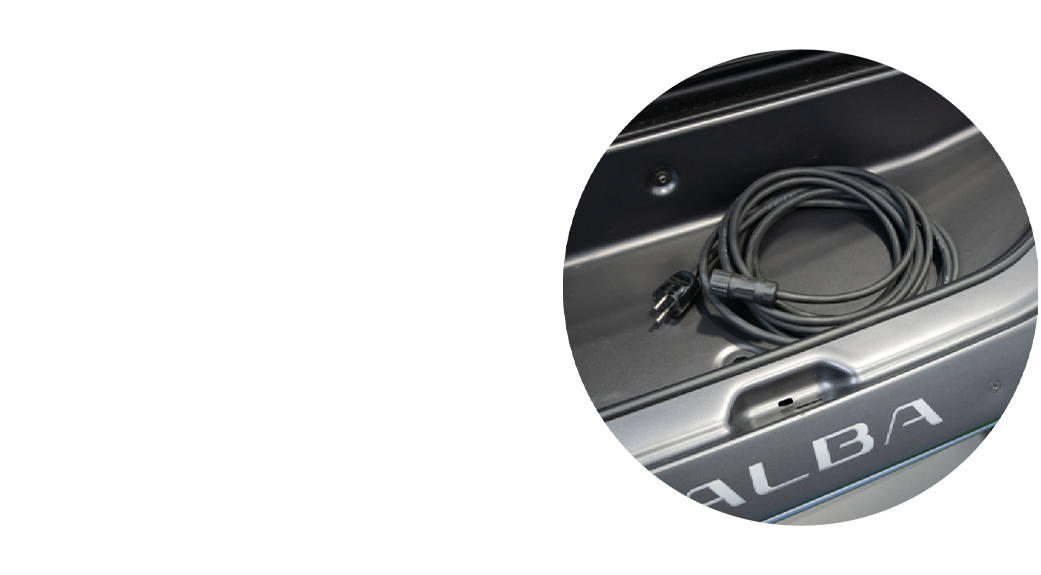 recharge de batterie à bord