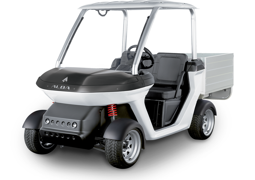 Cart elettrico a 2 posti con cassone per carico merci Alba TC CARGO